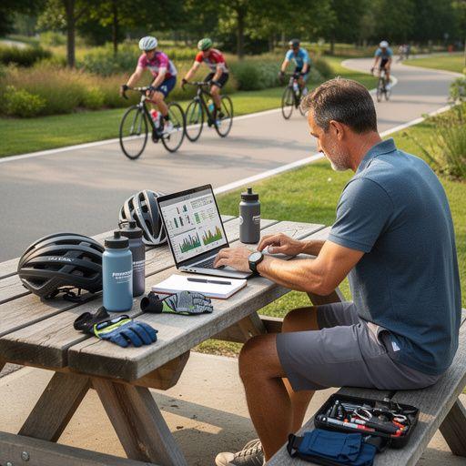 Közeli kép egy kerékpár kerekéről, amely gyorsan forog a verseny során.